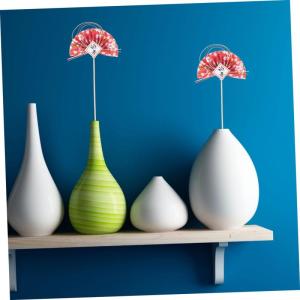 2St Blumenstab Blumenpflücker 2022 Cupcake-Picks künstliche Blumenstiele DIY-Fan-Pick würfelunterlage einhelll Kollege Blumenstrauß-Stick DIY blumenarrangements Picks Plastik 