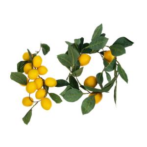 10 STK Simulation Zitronenrattan Zitronendekoration für die Küche Zitronengirlanden-Swag kunstplflanze Artificial Plant Eukalyptusgirlande Künstliche Fruchtgirlande Sommerdeko