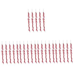 25 STK Chili-Pfeffer-Modelldekoration Rollenspielset Pfeffer Dekor wandverkleidung Wand polsterung kunstpflanze künstliche Pflanzen Simulation gefälschtes Gemüse Simulation Pfef