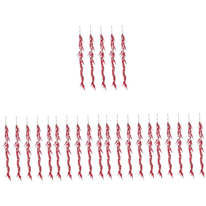 25 STK Chili-Pfeffer-Modelldekoration Rollenspielset Pfeffer Dekor wandverkleidung Wand polsterung kunstpflanze künstliche Pflanzen Simulation gefälschtes Gemüse Simulation Pfef