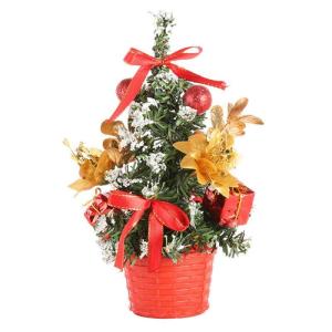 Weihnachtsbaum Geschmückt Weihnachtsbaum Klein Geschmückt Weihnachtsdeko Mini Geschmückter Weihnachtsbaum Künstlich Kleiner Weihnachtsbaum Tisch Tannenbaum für Weihnachten Dek
