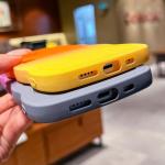 Miagon Gradient esthetische golfhoes voor iPhone XS/X, schattige golven, telefoonhoes voor dames en meisjes, krullend frame, design, siliconen TPU bumper beschermhoes