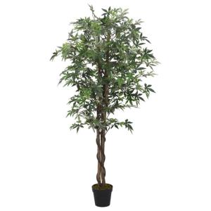 Wenjingqi-359021 Künstlicher Ahorn mit 336 grünen Blättern, 120 cm