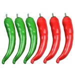 1 Satz Simuliertes Pepper-Modell Pfeffer-Modell-Requisite Jalapenos Kuchenmodelldekoration Simulationspfeffermodellstütze Polyfoam-Paprika-Modell Simulation Pfeffer Poly-Drache 6s