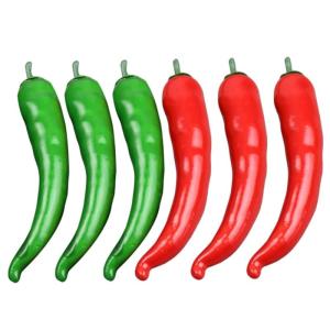 1 Satz Simuliertes Pepper-Modell Pfeffer-Modell-Requisite Jalapenos Kuchenmodelldekoration Simulationspfeffermodellstütze Polyfoam-Paprika-Modell Simulation Pfeffer Poly-Drache 6s