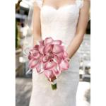 Pinke künstliche Calla-Lilien, 24 Stück, fühlen sich echt an, rosa Calla-Lilien, Kunstblumen, Arrangement für Zuhause, Party, Hochzeit, Blumenstrauß, Tafelaufsätze, Blume, He