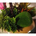 Kunstblumen Gefälschte Magnolienpflanzen für den Innenbereich, künstliche Blumenarrangements mit Porzellanvase, Innendekoration für Hochzeitsfeiern zu Hause für jeden Anlass