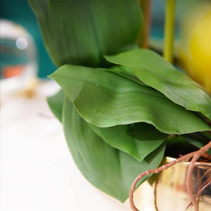 Kunstblumen Künstliche Blumen, Ochiden, Pflanzen, künstliche Orchidee im Topf, Phalaenopsis-Arrangement, Blumen, Pflanzen, Bonsai-Tischdekoration für jeden Anlass