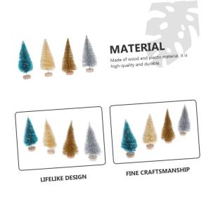 12St Mini-Weihnachtsbaum Weihnachtsfeier liefert Tischplatte aus Kiefernholz Tischbäume weihnachtsdeko für den einzug künstliche weihnachtsbäume Weihnachtsbedarf hölzern