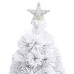 Künstlicher Weihnachtsbaum mit Beleuchtung Weiß 240cm Glasfaser Christbaum Kunstbaum Dekobaum Tannenbaum Weihnachten Künstlicher Weihnachtsbaum für Weihnachtsdeko