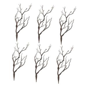 18 STK Halloween-Dekorationssimulationsanlage kunstpflanze Halloween Dekoration DIY Bastelzweige gefälschtes Zweigzubehör Links einmachgläser Vase füllende Zweige Halloween-Pfl