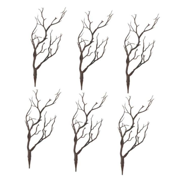 18 STK Halloween-Dekorationssimulationsanlage kunstpflanze Halloween Dekoration DIY Bastelzweige gefälschtes Zweigzubehör Links einmachgläser Vase füllende Zweige Halloween-Pfl