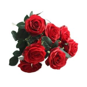 Simulatie Rose Set Thuis Woonkamer Decoratieve Nep Bloemen Eettafel Bloemen Zijden Bloemen Ornamenten Bruiloft Decoratie Unieke Decoratie (Color : F)