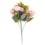 Künstlicher Pfingstrosenstrauß Hochzeitssträuße Kunstblumen Nordisches Dekor Hochzeitsdekorationen Für Die Zeremonie Seidenblume Ramo De Flores Artificiales Seidentuch Rosa