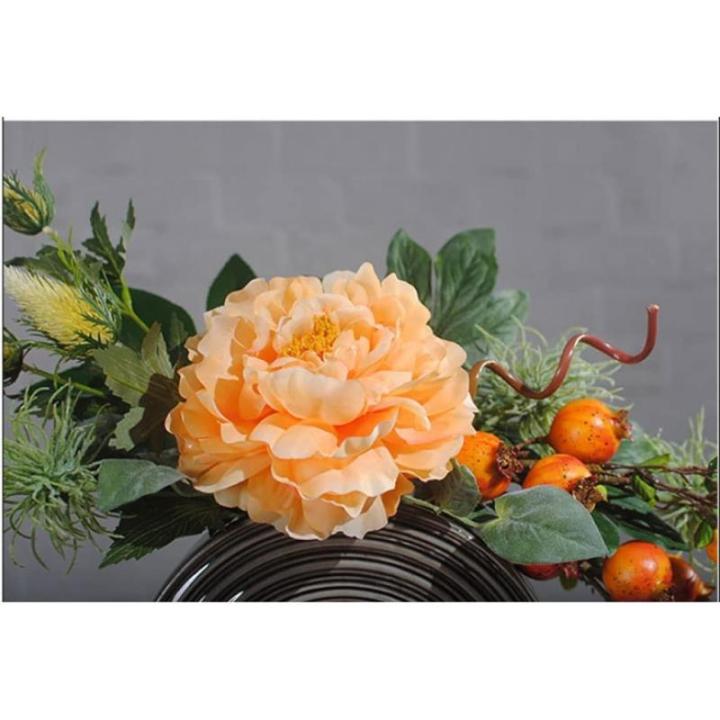 Kunstblumen Künstliche Blumen-Pflanzen-Set, gefälschte Bonsai-Pflanzen mit kreativer Vase, Seidenblume für Tischdekoration, Wohnzimmer, Zuhause für jeden Anlass