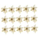 15st Weihnachtsblume Christbaumschmuck Weihnachtssternkranz Selber Machen Weihnachtssternblüten Künstliche Pflanzen Im Freien Weihnachtsglitter Künstliche Golden Plastik