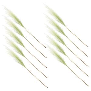 10st -Dekoration Schilfanordnung Für DIY Gefälschte Pampas Partyschilf Blumenarrangement Schilf Falsches Gefälschte Schilfsträuße Schilfdekor Light Green Stoff