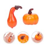 50 Kürbis-Ornamente herbstdeko Halloween künstliche Mini-Kürbisse Schaumkürbis Obstdekor orangefarbene Verzierungen Thanksgiving Day Kürbisse naturgetreue Kürbisdekore