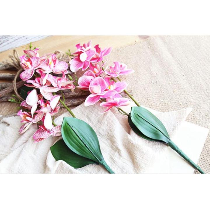 Kunstblumen Künstliche Blume mit Vase, Vivid Orchid Flowers Arrangement Phalaenopsis Flowers, Orchid Flowers Ornaments, Decor für jeden Anlass