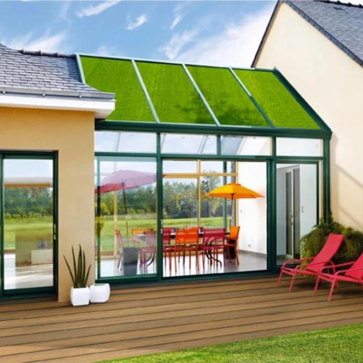Kunstrasenrolle, Kunstrasen-Rasenmatte, 1 x 10 m, 30 mm dick, Kunstrasenteppich, Outdoor-Teppich, realistisch aussehende Kunstrasenrolle, für Garten, Landschaft, Balkon, Büro, He