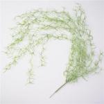 Groene plant muur opknoping kunst, realistisch ontwerp, perfect voor woonkamer, salontafel, balkon, gemaakt van kunststof materiaal, 107 cm x 5 cm grootte, woondecoratie
