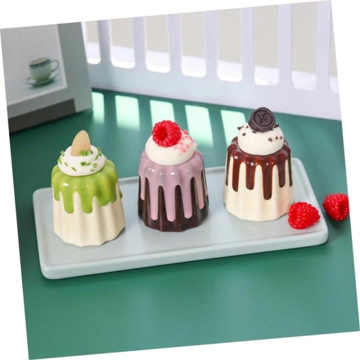 Fake Kuchen künstliche Kuchen 2 Stücke Simulation Kuchen Gefälschte Dessert Desktop Kuchen Dekoration Kuchen Dessert Modell Künstliche Kuchen Realistisches Essen