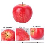 4 Sätze Künstlicher Apfel Künstliches Obstdekor Realistisches Fruchtmodell Fengshui-äpfel-Figur Simuliertes Apfelmodell Naturgetreue Fruchtdekore Modelle Harz Rot 5 Stück * 4