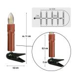 Lichtsnoer kerstboom, 20 boomkaarsen, 13,3 m, made-in-Duitsland, lichtketting met stekker, deelbaar, kerstverlichting met filament, kerstboomkaarsen 814033