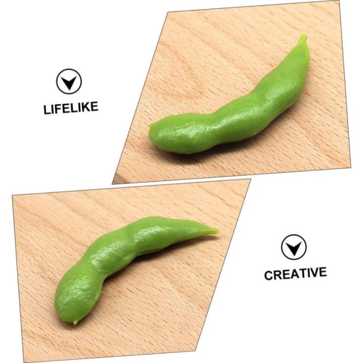 2 Sätze Emulationelle Gefälschte Früchte Pflanzliche Lebensmittel Mini Lebensmittelsimulation Sojabohne Emuliertes Lebensmittelmodell Simulation Von Gemüse 10 Stück * 2