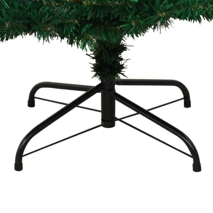 Spiraal-kerstboom met verlichting en standaard, groen, 150 cm, decoratieve boom, kunstboom met standaard, dennenboom, Kerstmis, kunstkerstboom voor kerstdecoratie