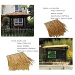Simulation Thatch Tile - 0.5x0.5m(1.64x1.64ft) - Plastic Natural Wild Fake Straw Artificial Fake Thatch Straw Dekoration Bauernhaus Traufe Stroh Pe Flame Retardant Plastic (Farbe: 
