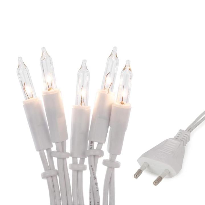 831184 Lichtsnoer voor , 10 lampjes, 1,35 m, mini-lichtketting met stekker, met reservelampjes, lichtketting, raamdecoratie met heldere warme reservelampen, voor de klassieke denne