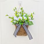 Frühling Pfingstrose Blume Korb Kranz Simulierte Blumen Korb Tür Behänge