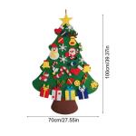 Kid Felt Christmas Tree | Wall Art Decor | Christmas Tree Wall Decor | Felt Christmas Tree | Christmas Tree For Kids Interactive Fun For Children's Rooms, Bedrooms, Dormitories