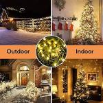 Led-clusterlichtsnoer, werkt op stroom, decoratie voor en buiten, tuin, kerstboom, bruiloft (2000 leds, warm wit continu licht)