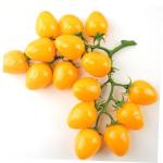 4 Stück Simulierte Kleine Tomaten Künstliche Kirschtomaten-Modell Gefälschte Kirschtomaten Lebensechte Frucht Küche Kirschtomaten Prop Hausbedarf Wohndekoration Yellow Schaum