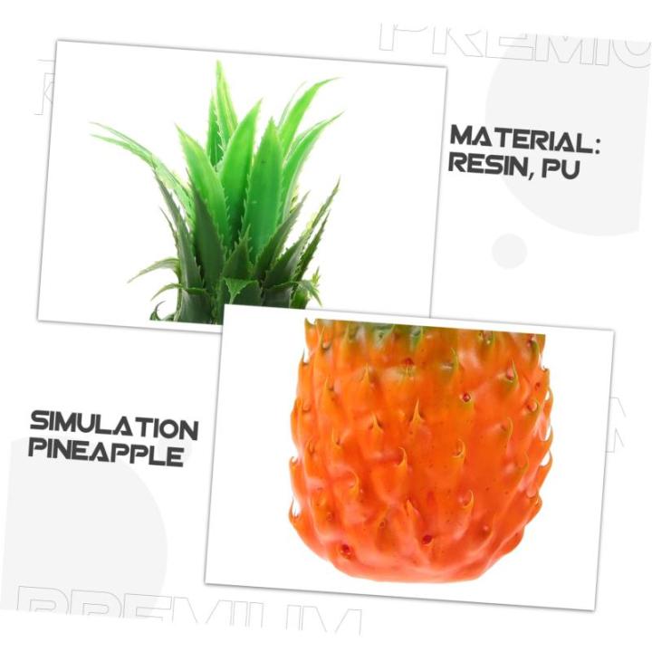 3st Simulierte Ananas-Ornamente Künstliche Ananas Ananas-Statue Künstliches Ananas-Modell Künstliche Früchte Falsches Obst Obstdekor Für Die Küche Simuliertes Obst Harz Orang