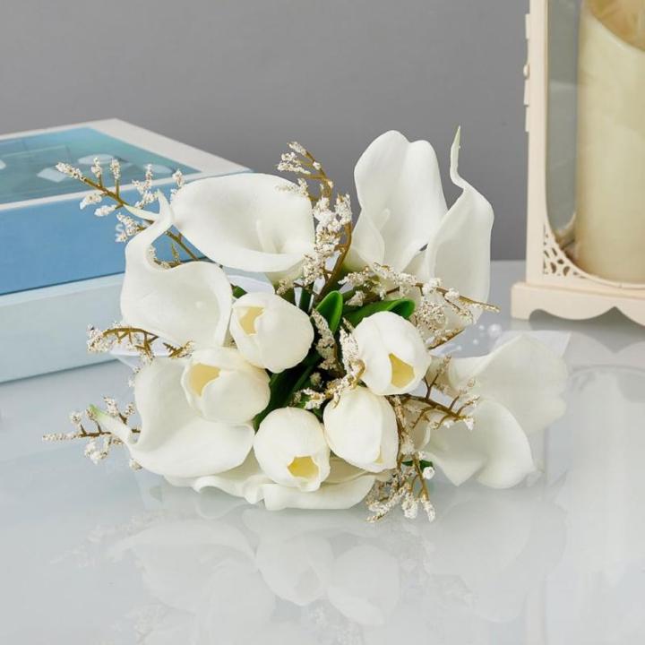 Künstliche Blumen für Braut, Hochzeitsdekoration, Fotografie-Requisiten