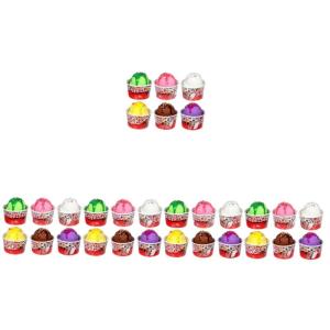 30 Stück Eiscreme Modell Gefälschte Eiscreme Kugeln Modell Eiscreme Kugeln Requisite Eiscreme Kugeln Schaufenster Requisite Gefälschte Desserts Lebensechte Eiscreme