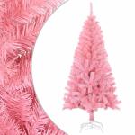 Christbaum künstlich,USB Weihnachtsbaum,Tannenbaum,Künstlicher Weihnachtsbaum mit Ständer Rosa 120 cm PVCchristmas Tree,Weihnachtsbaum mit Beleuchtung,