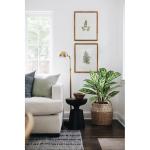 24 inch Kunstmatige Calathea Majestica Exotica Plant Faux Calathea Plant Decoratieve Indoor Nep Plant in Witte Pot voor Thuis of Kantoor