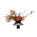 Kunstblumen Zen Soft Dekoration Simulation Blumenkunst – Trockenblumen-Set in Keramikvase, 70 x 25 x 40 cm für Restaurant, Teestube für jeden Anlass