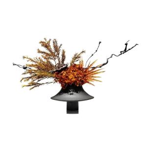 Kunstblumen Zen Soft Dekoration Simulation Blumenkunst – Trockenblumen-Set in Keramikvase, 70 x 25 x 40 cm für Restaurant, Teestube für jeden Anlass