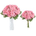 Künstliche Blumen Glühende 12 Stück Rosen Echte Aussehende Gefälschte Rosa mit Stiel für DIY Hochzeit Sträuße Mittelstücke Brautdusche Party Home Dekorationen 1702