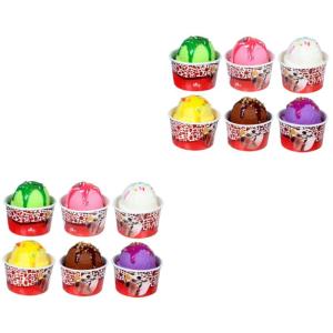 12 Stück Eiscreme Modell Eiskugeln Gefälschte Eiscreme Geschenke Künstliches EIS Partygeschenk Eiscreme Requisiten Eiscreme Display Requisiten Eiscreme Requisiten
