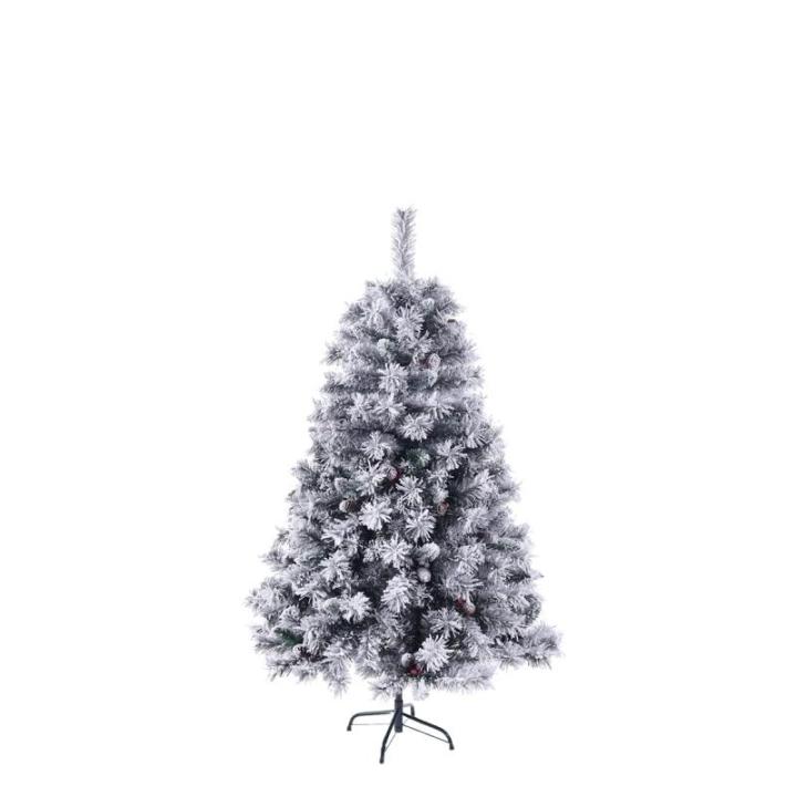 Luvi-naalden Kunstkerstboom, 150 cm, wit, inklapbaar, met 371 takpunten, incl. metalen standaard, snelmontage, klapsysteem