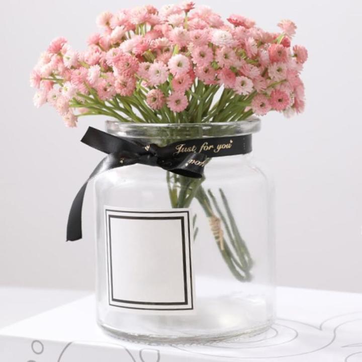 Künstliche Schleierkraut Seidenblumen, lebensechte Blüte, allergiefreundliches Geschenk (Rosa)