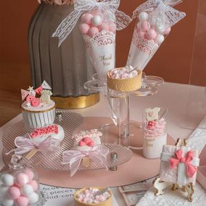 Handgemachte Kuchenmodell Simulation Donut Fondant Kuchen Rosa Serie Gefälschte Dessertdekorationen Niedliche Geburtstagshochzeitsfeier Foto Requisiten-Donut A