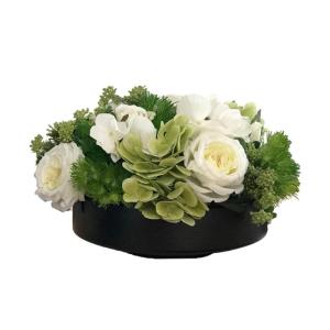 Kunstblumen Künstliche Blumen mit Vase, realistische Hortensien-Rosen, Seidenblumenarrangements, künstliche Blumen im Topf, Tischdekoration für jeden Anlass