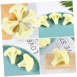 2 Stück Blumenkohl Modell Falsches Gemüse Lebensechte Brokkoli Verzierung Künstliches Gemüse Simulationsgemüse Lebensechtes Gemüse Gefälschte Brokkoli Scheibe Zur